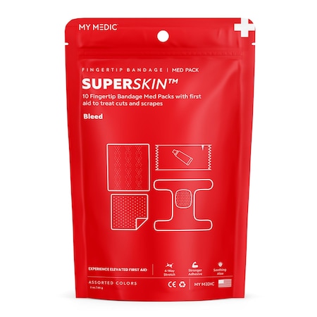 My Medic SuperSkin Fingertip Bandage, 10PK MM-SPL-MD-PK-AC-SSB-FNGR-10PK